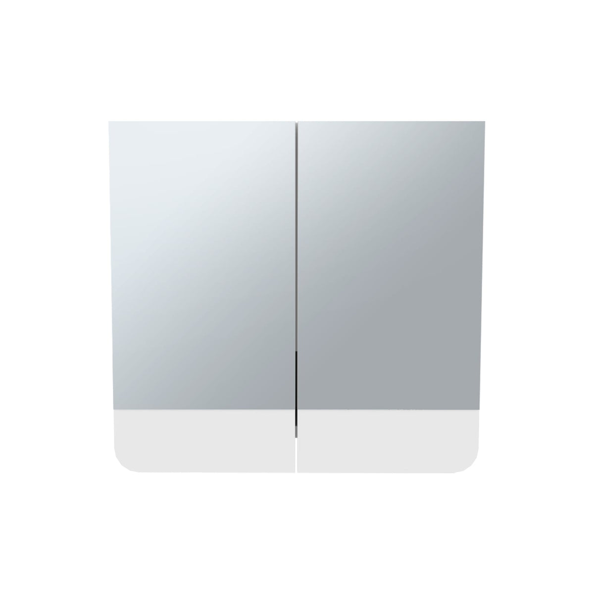 White Bathroom Medicine Cabinet with Mirror - Storage Solutions