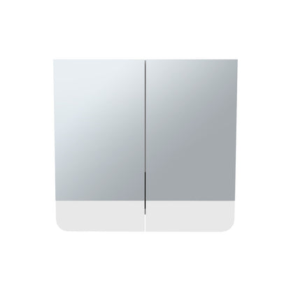 White Bathroom Medicine Cabinet with Mirror - Storage Solutions
