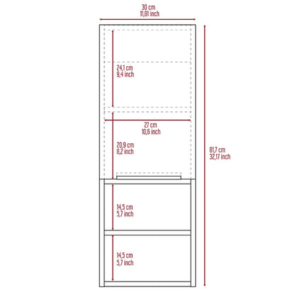 Black Medicine Cabinet - 32" Tall Storage Unit