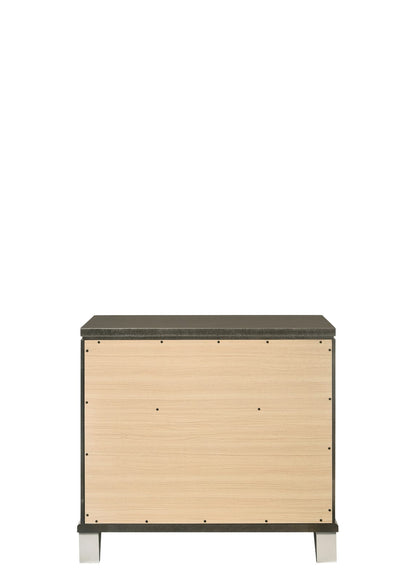 Champagne Synthetic Wood Nightstand - 18" W x 31" D x 29" H
