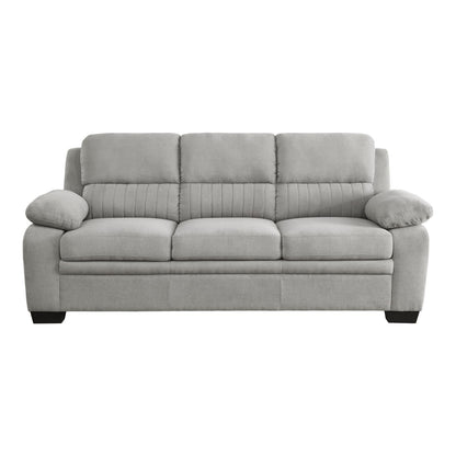 Modern Gray Sofa Set - 3 Piece Living Room Furniture