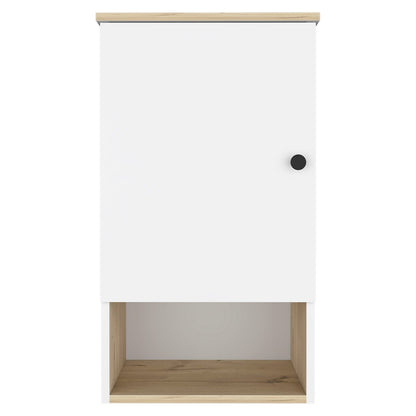 Light Oak Medicine Cabinet - Two Shelf Storage Unit