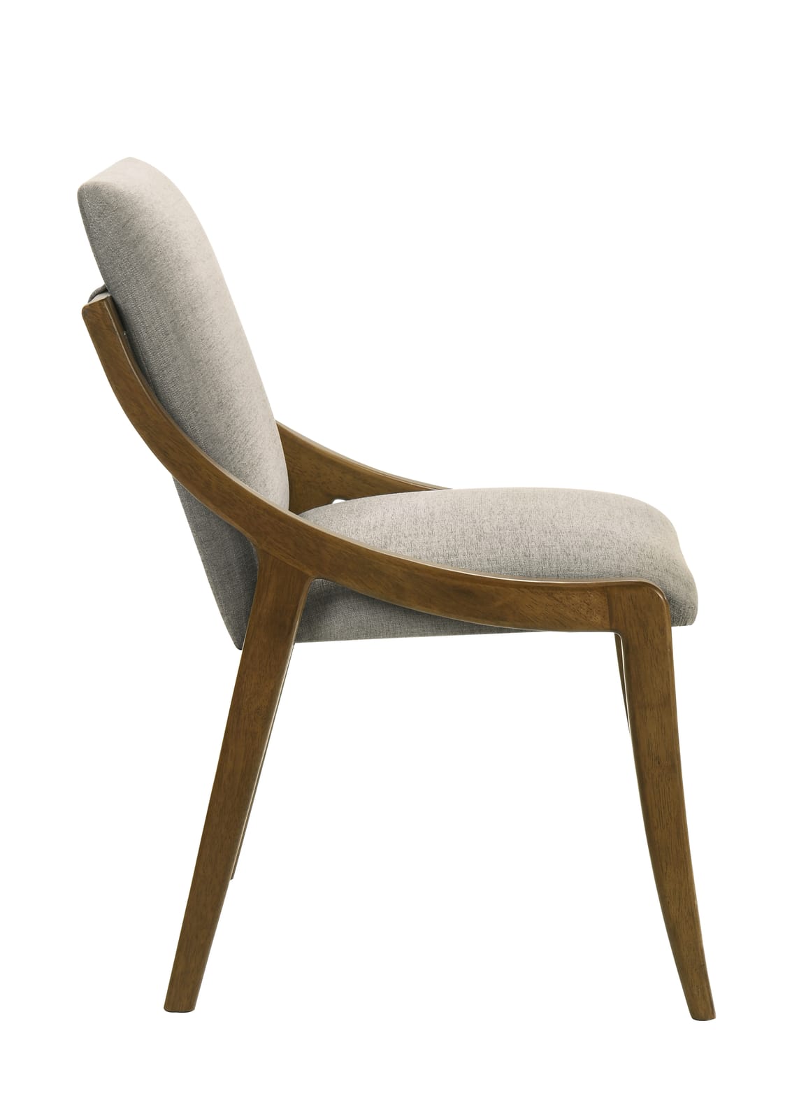 Gray Oak Side Chairs - Set of 2 for Kitchen Dining Rooms