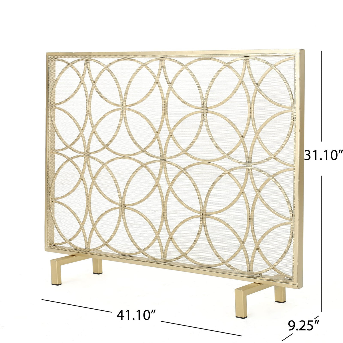 Gold Iron Fire Screen - Outdoor Garden Shade