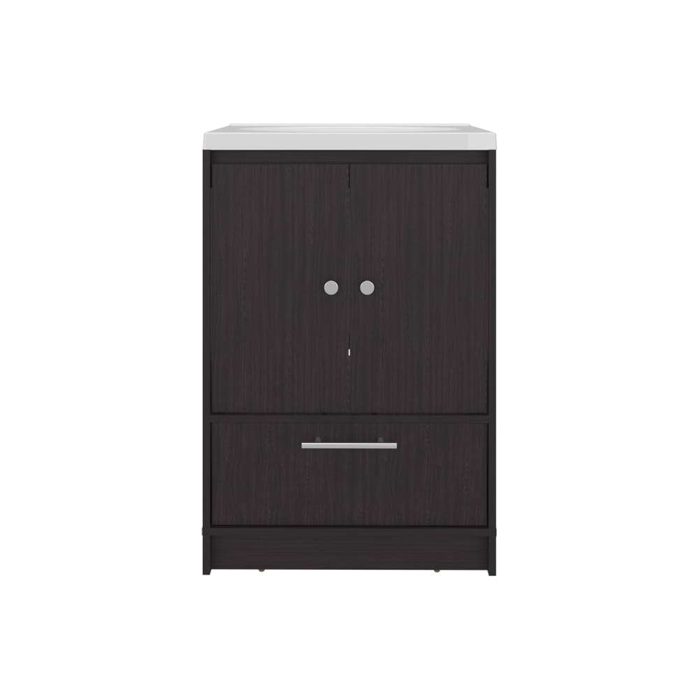Black Bathroom Vanity - Merida Madison 60 Kronos