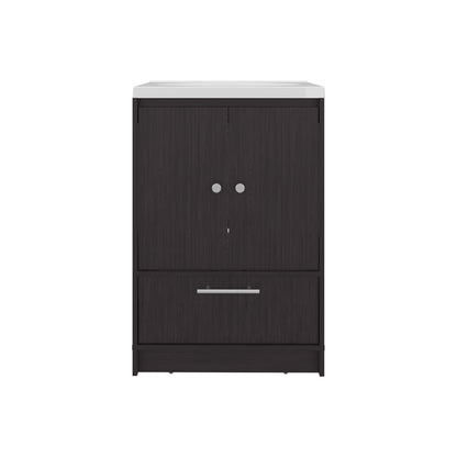 Black Bathroom Vanity - Merida Madison 60 Kronos