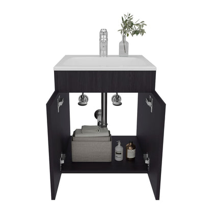 Dublin Vanity Kronos, Black - Bathroom Vanities