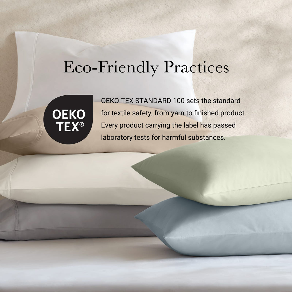 2-Piece King Sham Sateen Pillowcase Set, Grey - Luxurious Comfort & Easy Care