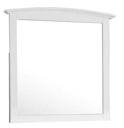 White Farmhouse Vanity Mirror - 37" x 2" Particle Board
