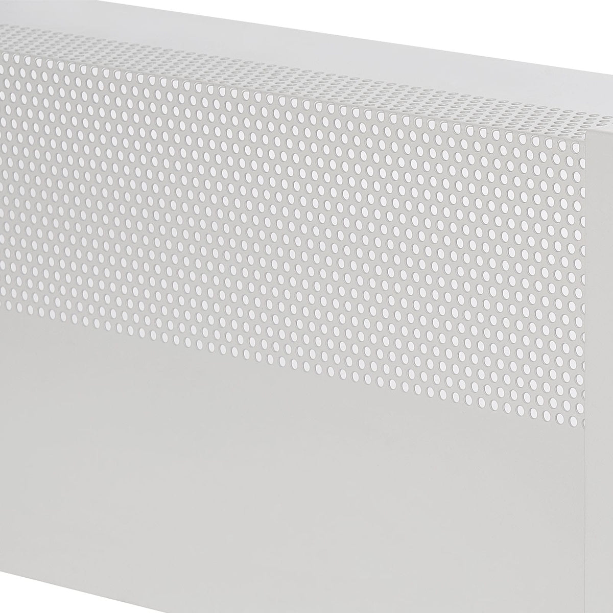 4ft White Baseboard Heater Cover - Steel Protection