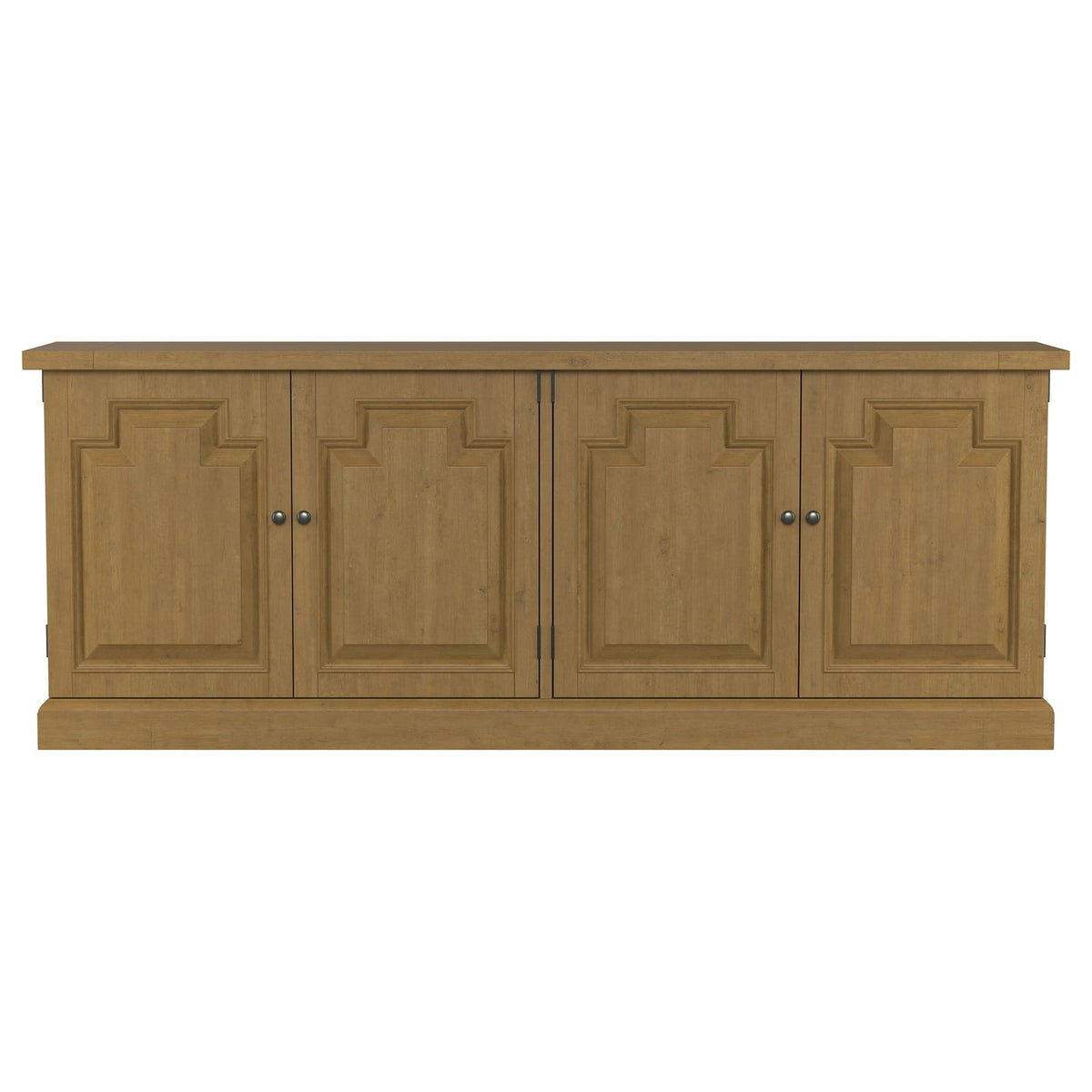 Allende Rustic Honey 4-door Sideboard - Farmhouse Dining Storage