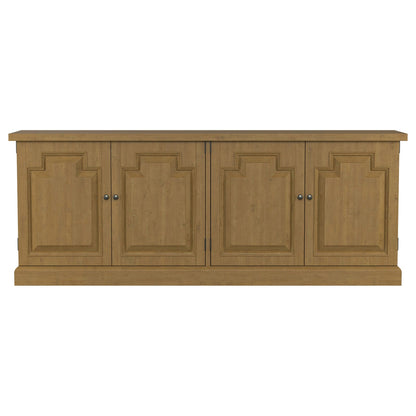 Allende Rustic Honey 4-door Sideboard - Farmhouse Dining Storage