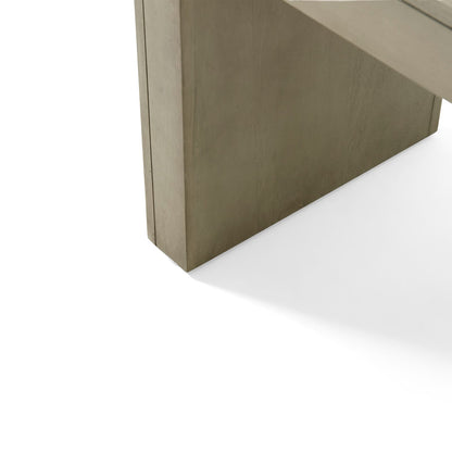 Grey Acacia Wood Dining Bench for Farmhouse Kitchen Storage