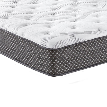 Full Size Foam Spring Mattress - Black White for Bedroom
