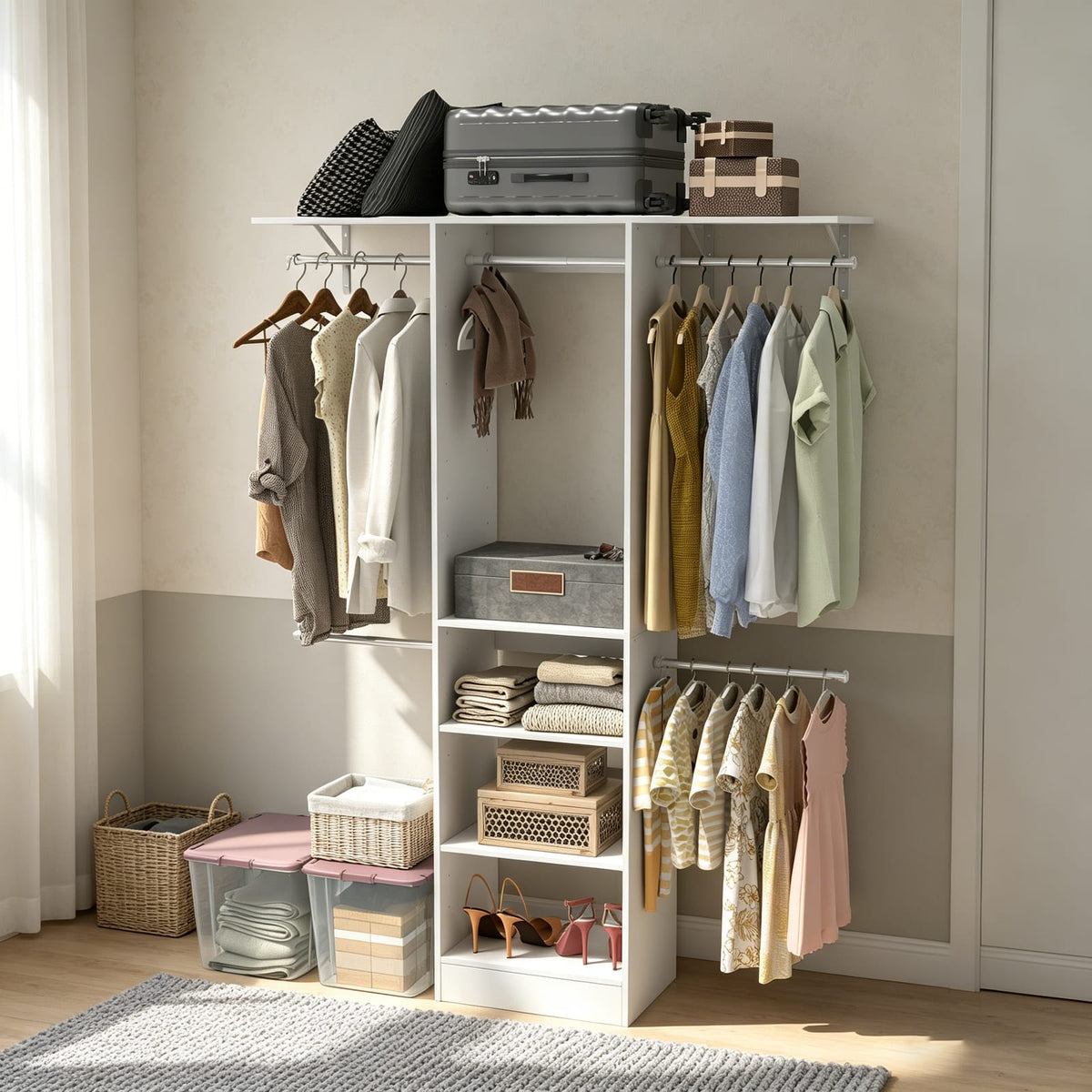 White 60 Inch Dresser - Modern Bedroom Storage