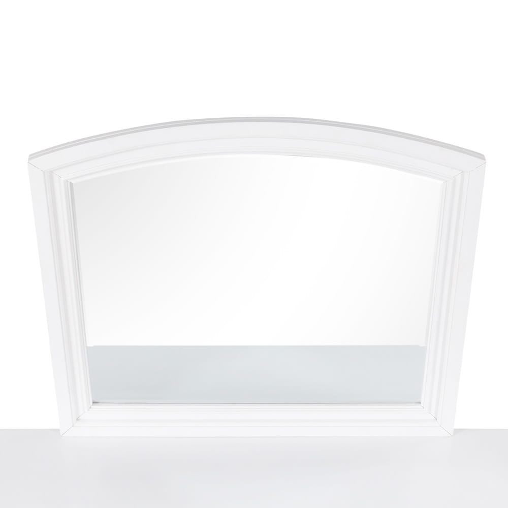 Meade G8975-M White Wood Vanity Mirror - 42"H