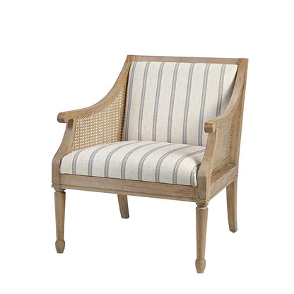 Beige Polyester Accent Armchair - 29" W x 27.5" D