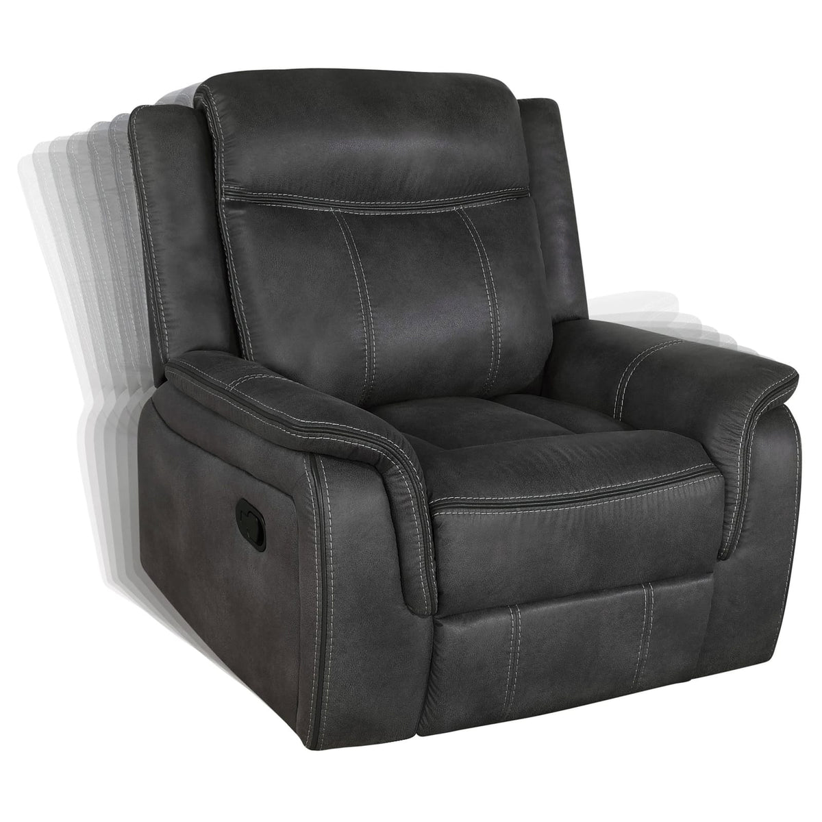 Charcoal 3-Piece Recliner Sofa Set - 84.75"