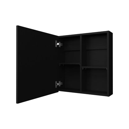 Morenci Medicine Cabinet - Black Wall Mounted Storage