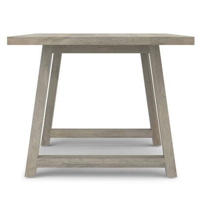 White Wood Dining Table - Seats Six