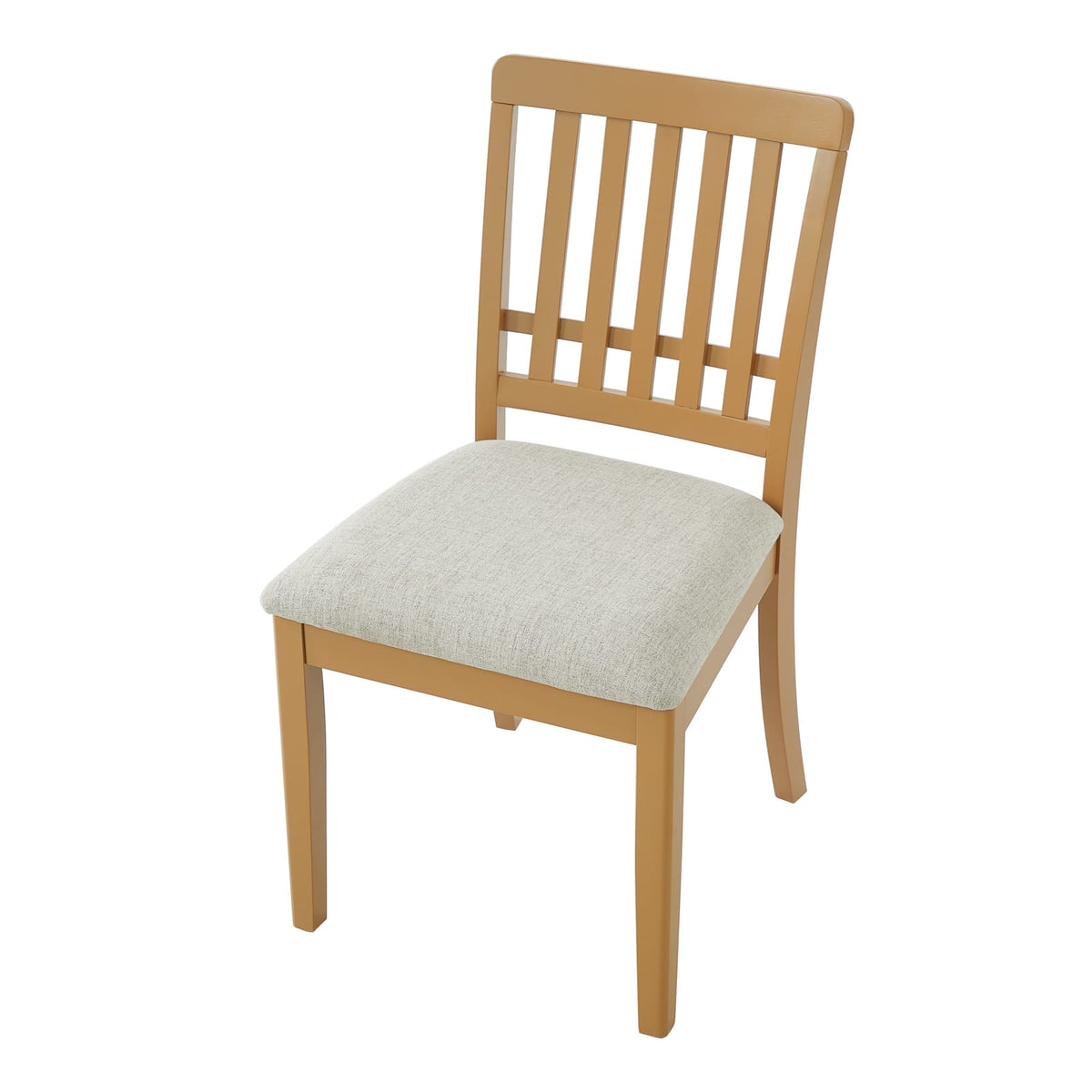 Light Brown Dining Chairs - Set of 2, Mid-Century Modern Style for Dining Room