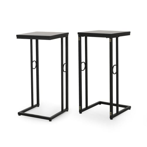 Christopher Knight Home Essex Black End Table - 28.5" H for Living Room