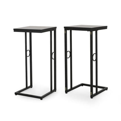 Christopher Knight Home Essex Black End Table - 28.5" H for Living Room