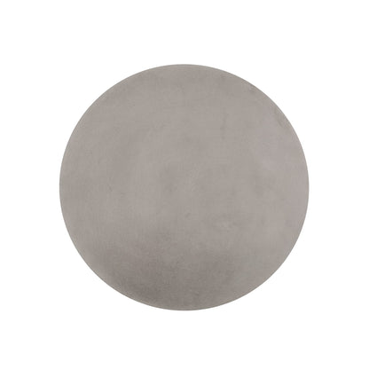 Light Grey Magnesium Oxide Outdoor Table - 15.75" Round Side Accent Table