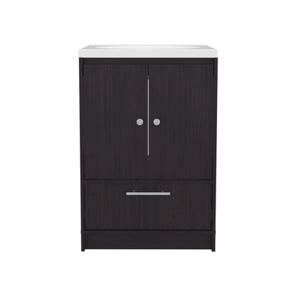 Modern Black MDF Bathroom Vanity Cabinet for Bathroom Renovation