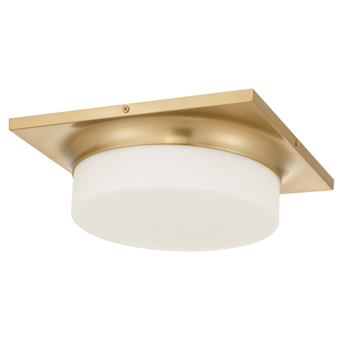 Antique Brass LED Flush Mount Bedroom Lighting