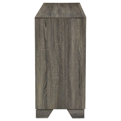 Funston Brown Oak 6-Drawer Dresser - Bedroom Storage