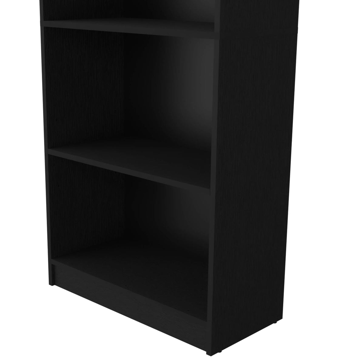 Wenge 5-Shelf Bookcase - Expansive Storage for Living Room