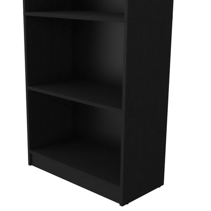 Wenge 5-Shelf Bookcase - Expansive Storage for Living Room