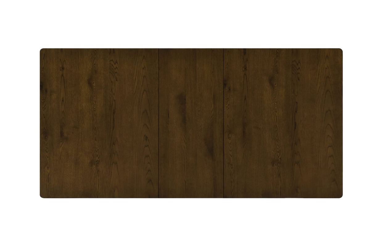 Modern Rectangle Dining Table - Seats 6, Brown Mix for Dining Room