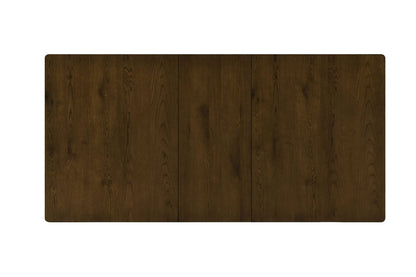 Modern Rectangle Dining Table - Seats 6, Brown Mix for Dining Room