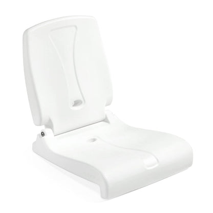 White Plastic Flip Seat - Outdoor Camping Chair