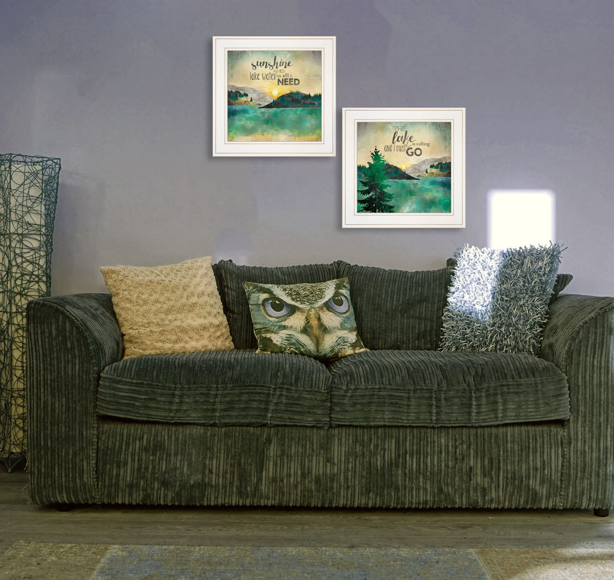 White Lake Sunshine 2 Piece Vignette Wall Art