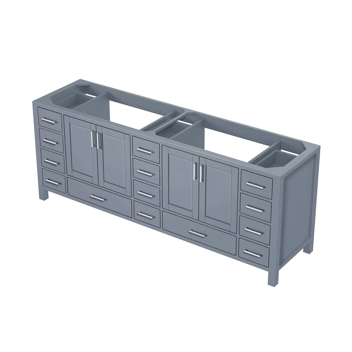 Dark Grey Double Bath Vanity - 84 Inch Wide