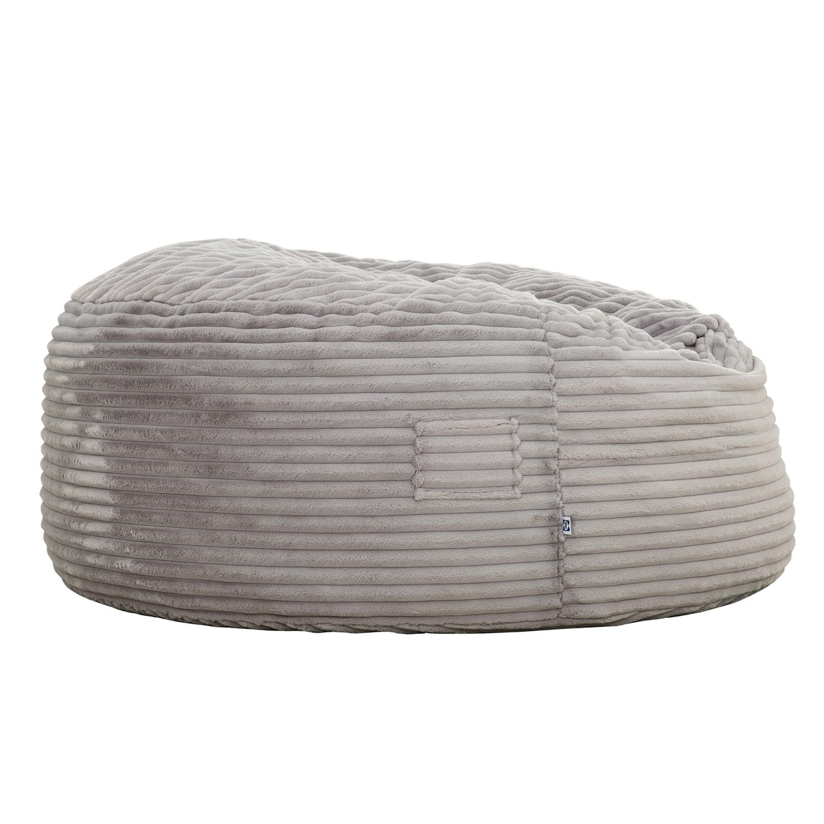Light Gray Oversized Bean Bag - Soft Memory Foam Sofa Chair for Living Room