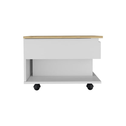Luanda Lift Top Coffee Table - Multicolored Storage Desk