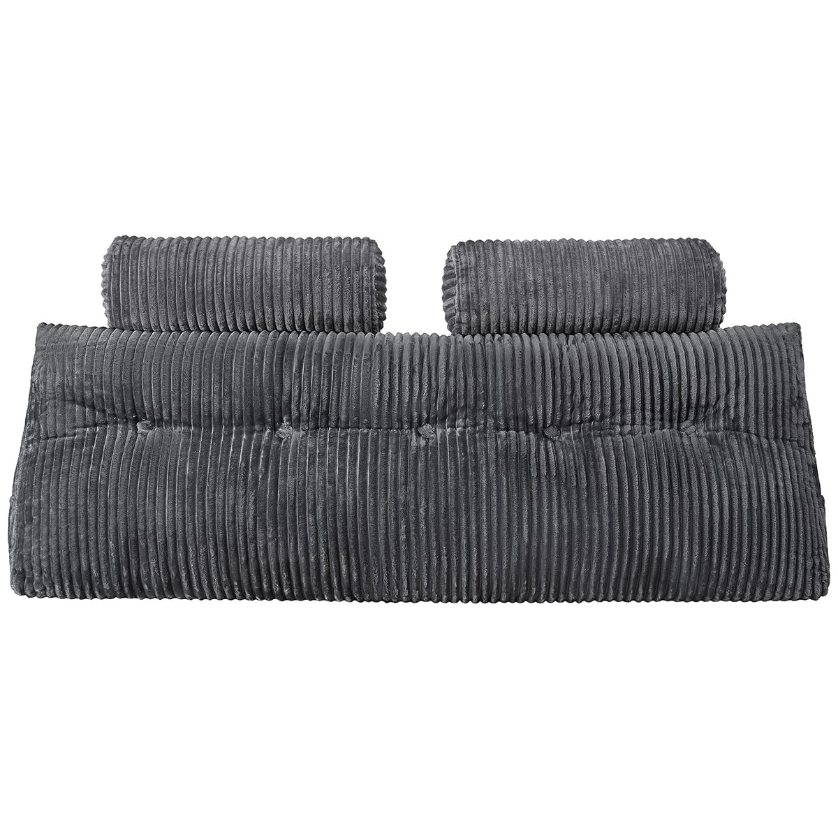 Queen Size Wedge Pillow - Gray with Storage Pockets