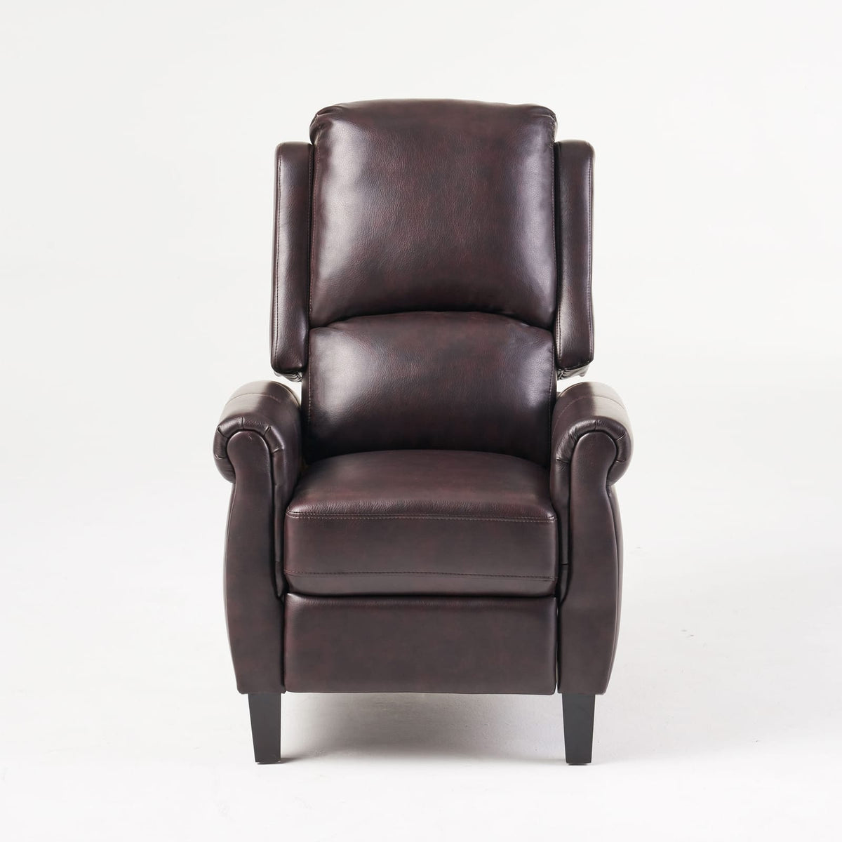 Burgundy PU Recliner Chair - Comfortable & Stylish for Living Room
