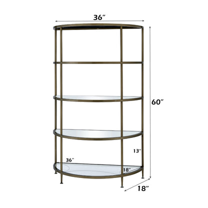 ADITYA Mirrored RACK - 5 Tier Shelves Display Unit