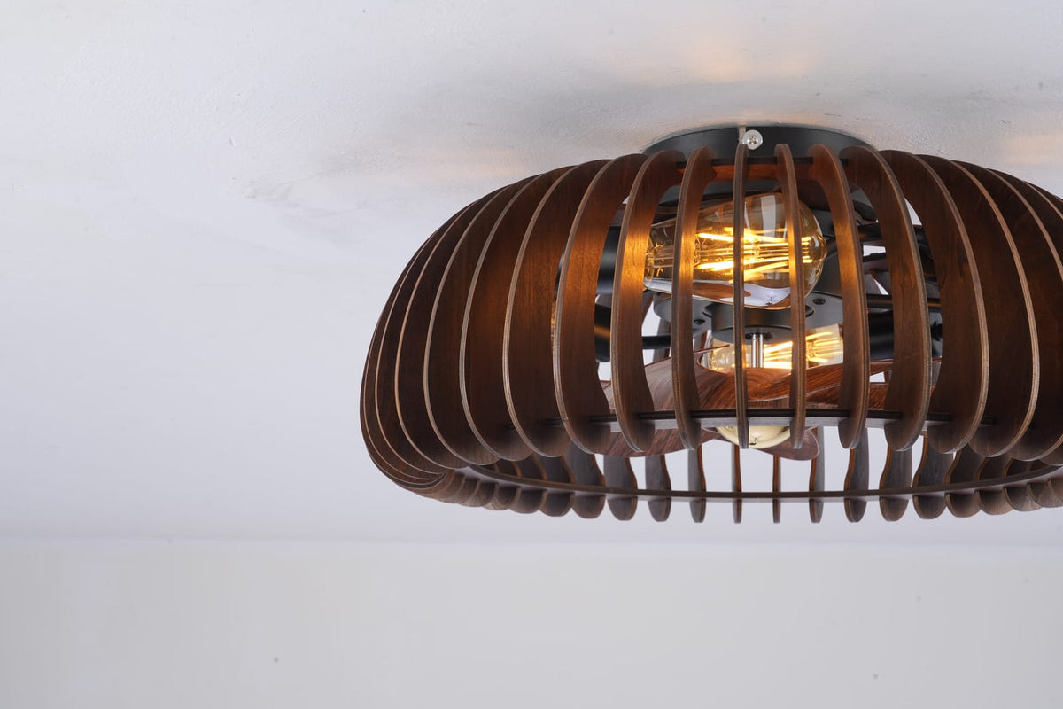 20 inch Wood Ceiling Fan Light with Remote Control for Bedroom