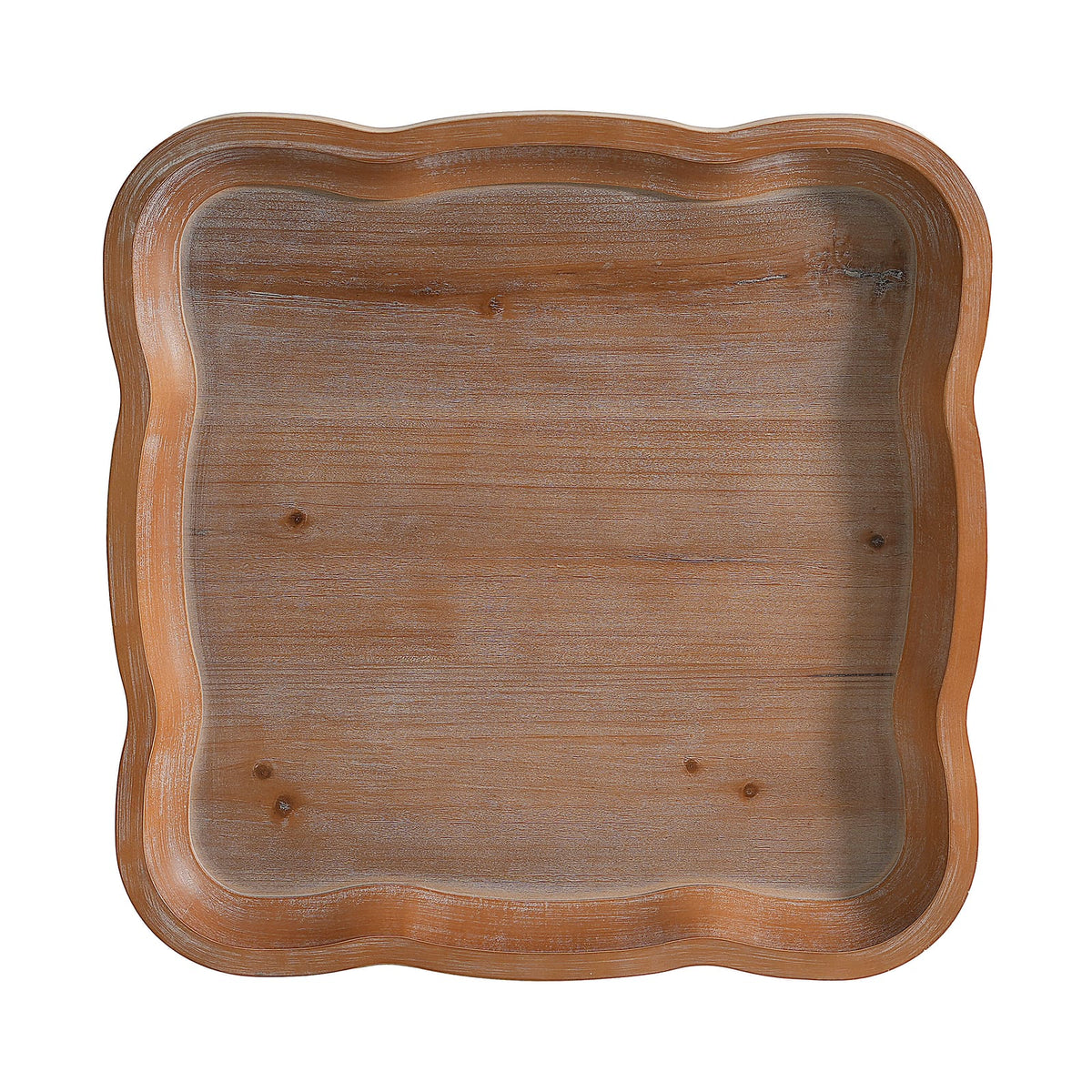 Accent Table - Natural White MDF Hourglass Design