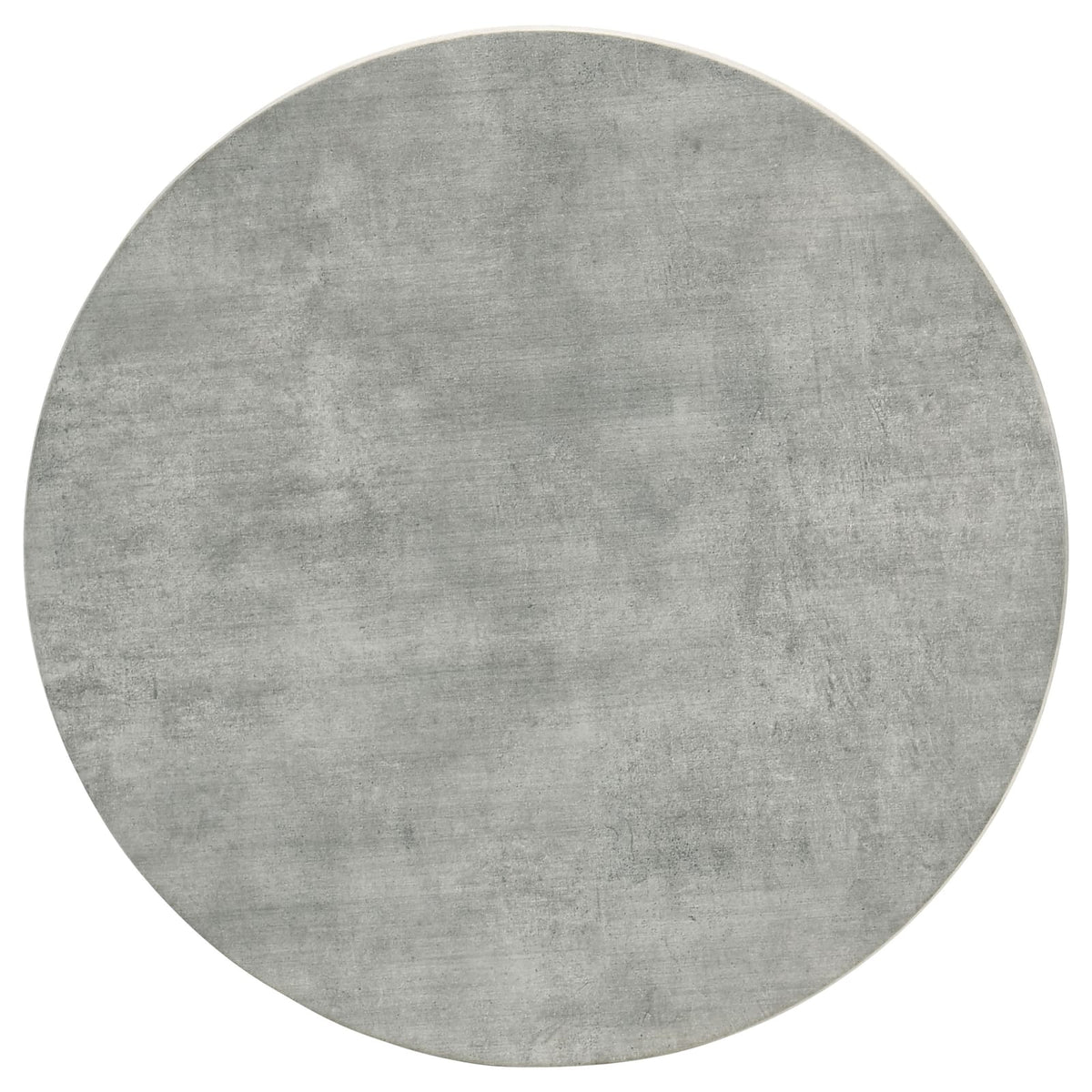 Grey Round Wood Metal End Table - 23.5" Diameter