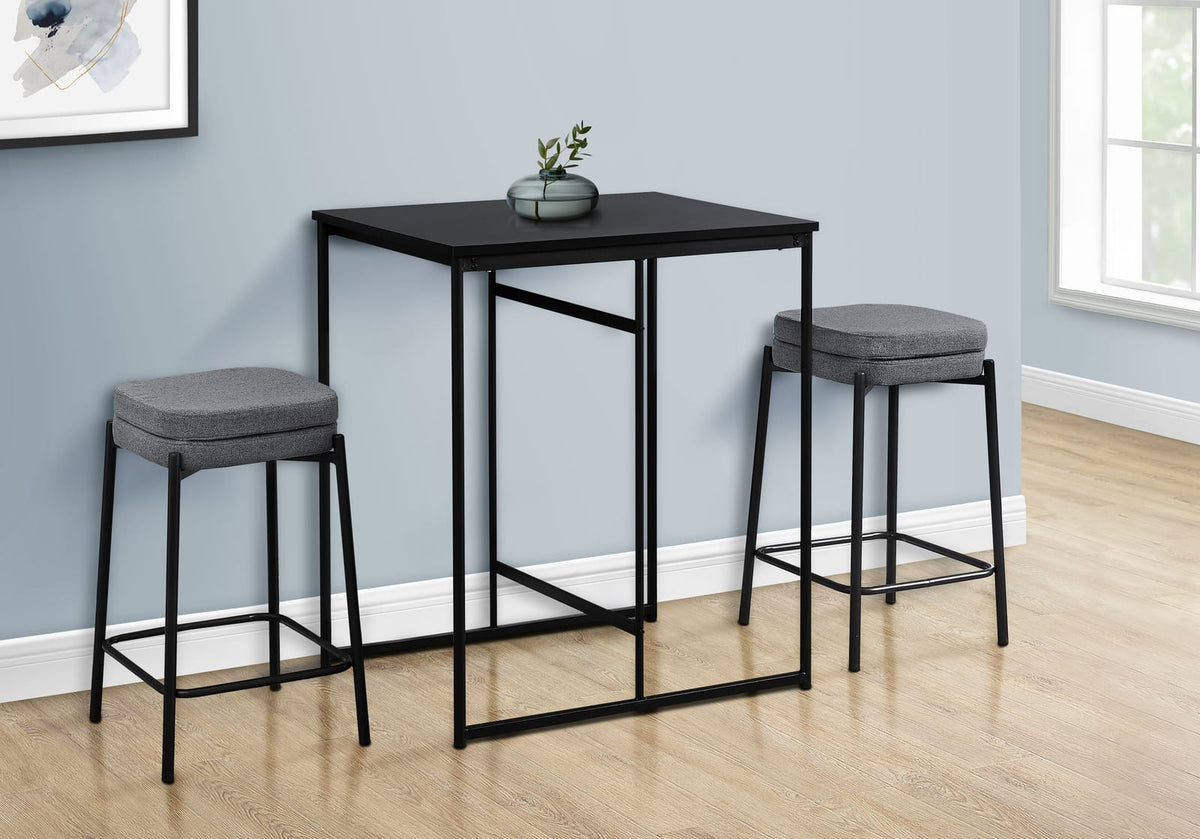 32" Counter Height Dining Table - Black MDF for Dining Room