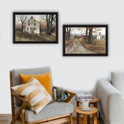 Trendy Framed Wall Art - Old Mill & Road Home Decor