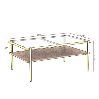 Gray Tempered Glass Coffee Table Set - 3 Piece Living Room Table