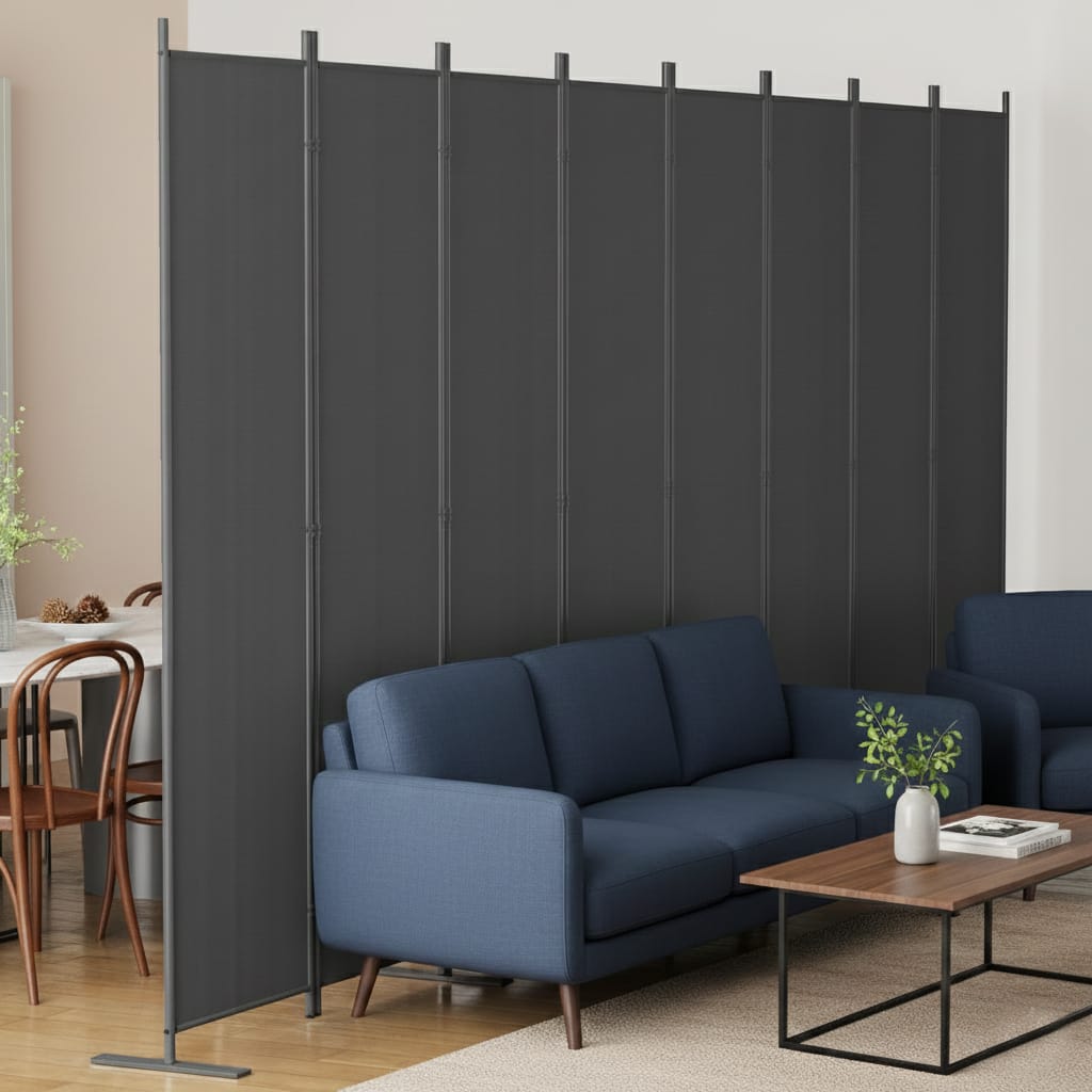 8-Panel Privacy Screen - 159" Wide Room Divider